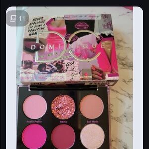 Dominique Cosmetics Eyeshadow Palette - Pink and Glitter Shades